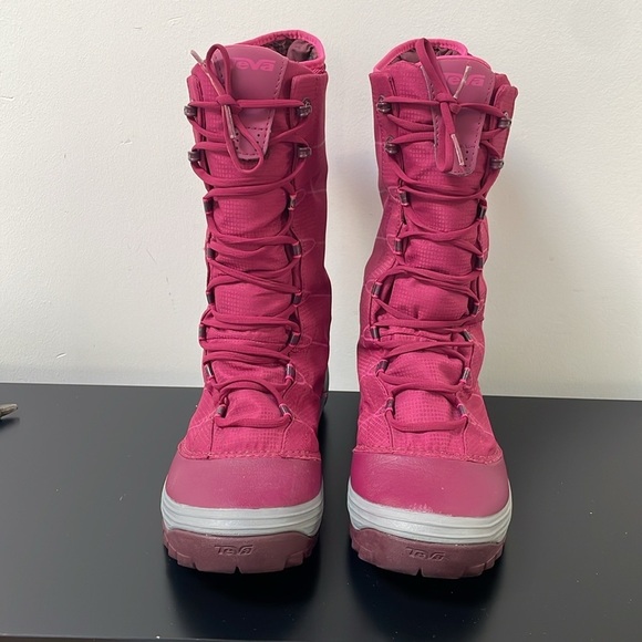 Teva Womens Jordanelle Winter Boots Women's US6 Pink waterproof removable liner - Picture 4 of 15